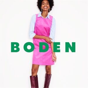 Boden Pia Cord Shift Vibrant Pink Dress Sz 8 Barbiecore Mini Sleeveless Textured